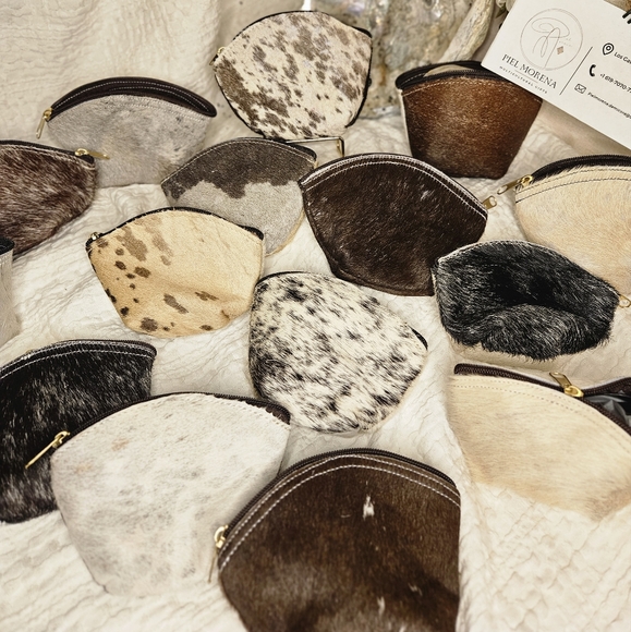 100% cowskin purse for coins handmade! - Picture 6 of 12